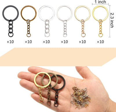 Juego 60 anillos llavero salto abiertos 300 pines ojo