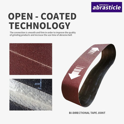 15 Pzas Correas Lijado Grano 80-400 1-1/8x21pulg