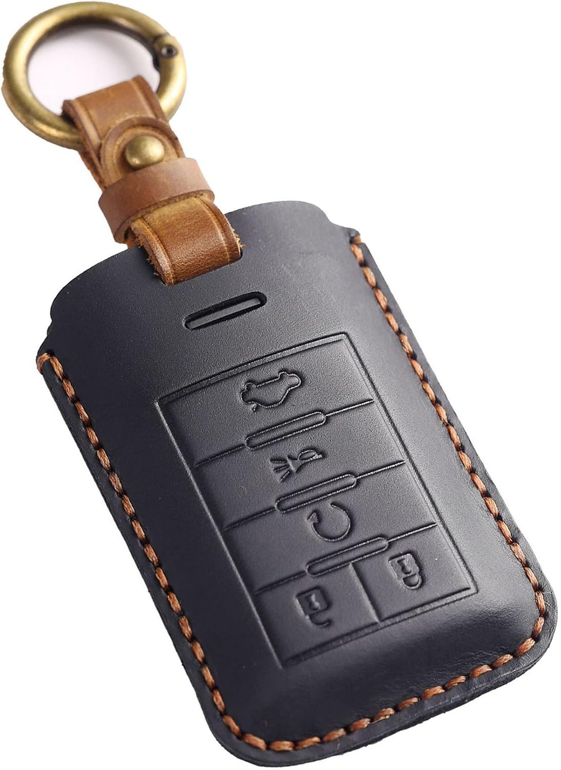 Funda cuero llavero Cadillac 07-14 Chevy 14-19 Negro