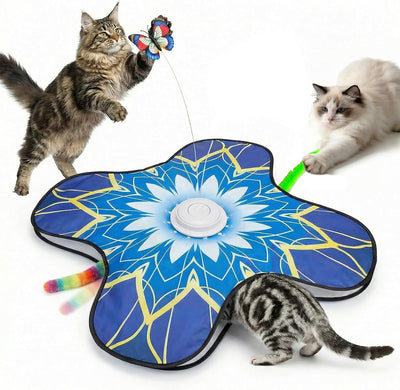 Juguete gato interactivo con sonido tapete recargable