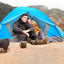 Tienda campaña 2/4 personas ligera impermeable doble capa