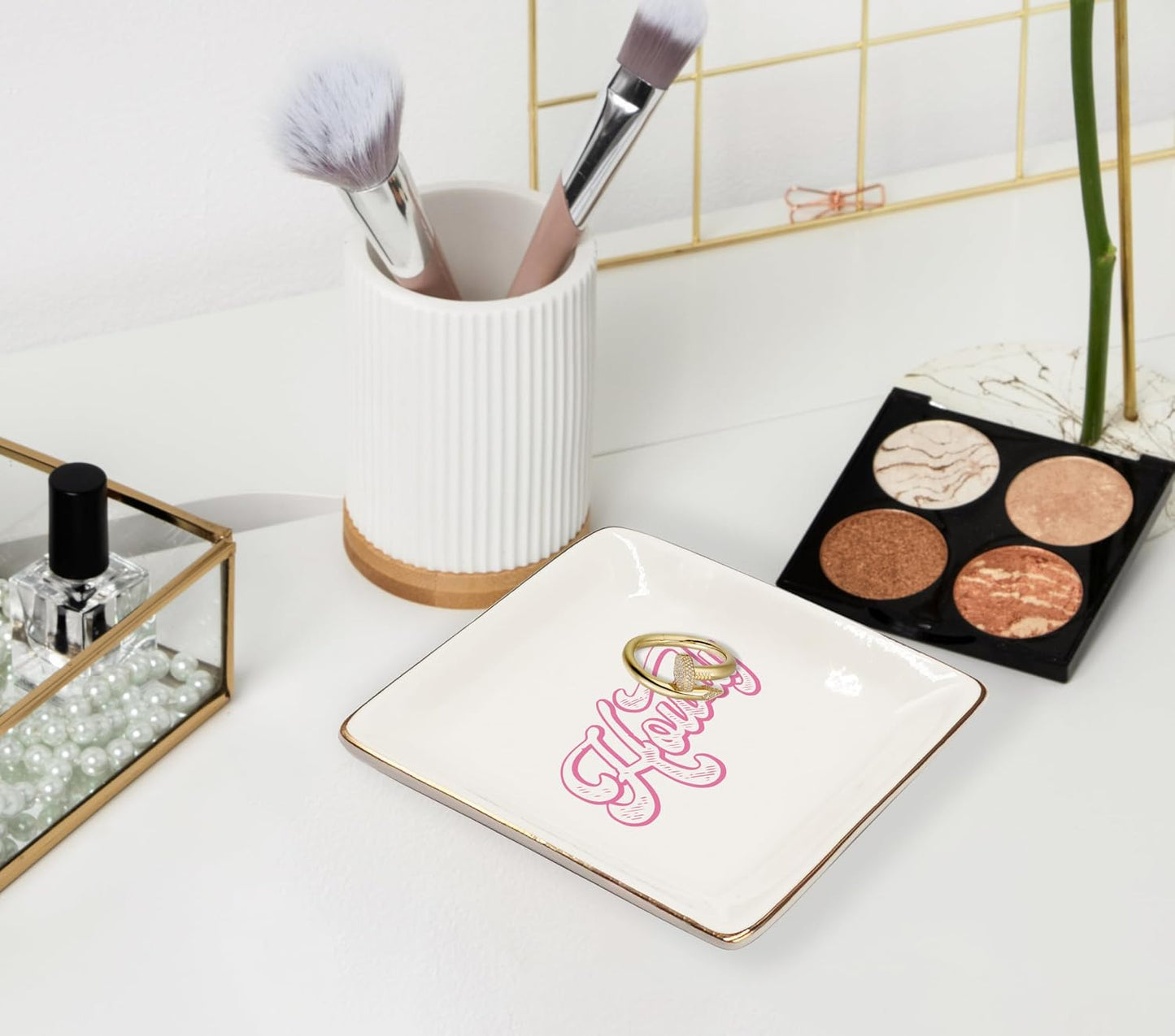 Bandeja cerámica para joyas vaqueras regalo mujer