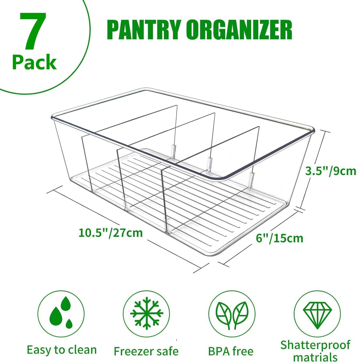 Organiz. plástico transparente cocina 4 compartimentos especias