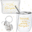 Vaso acero inox 12oz + llavero bolsa lona regalo