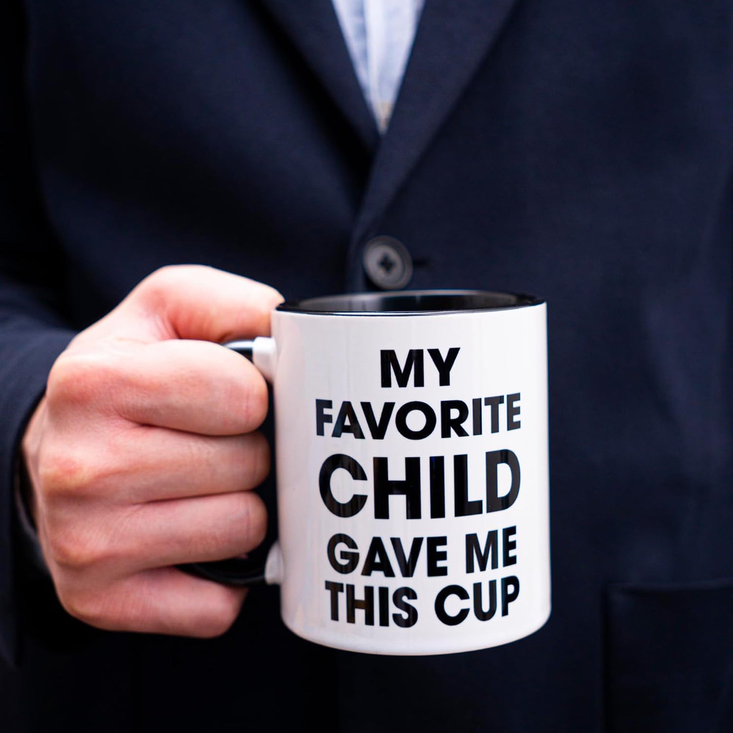 Taza regalo día del padre padrastro hijo favorito