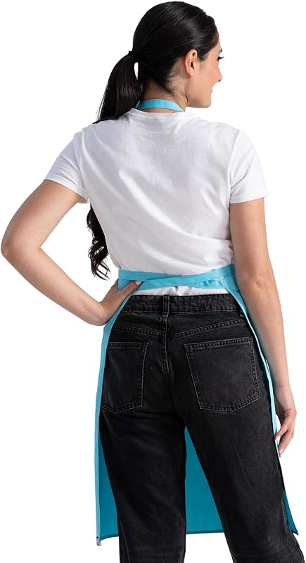 Delantal carnicero unisex turquesa talla única