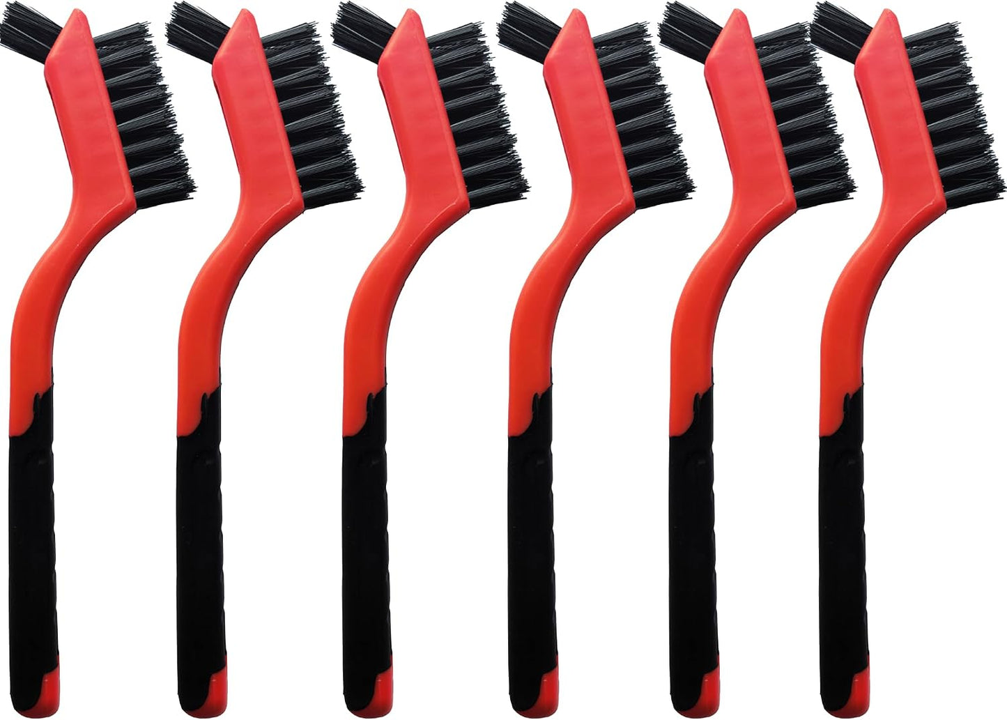 Set 6 cepillos nylon mini cabezal para superficies