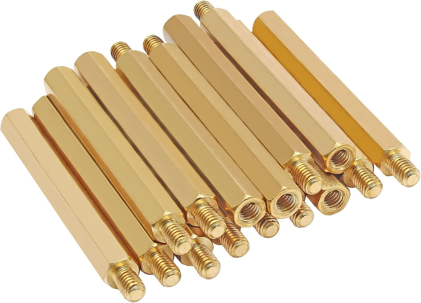 30 Pzas Separador M4 Hexagonal Latón Cobre para Electrónica