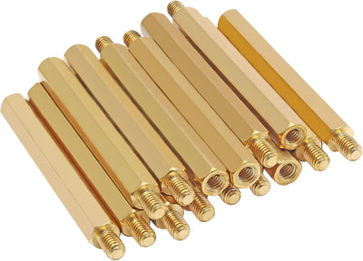 30 Pzas Separador M4 Hexagonal Latón Cobre para Electrónica