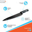 Cuchillo antiadherente sushi acero inox 8pulg Negro