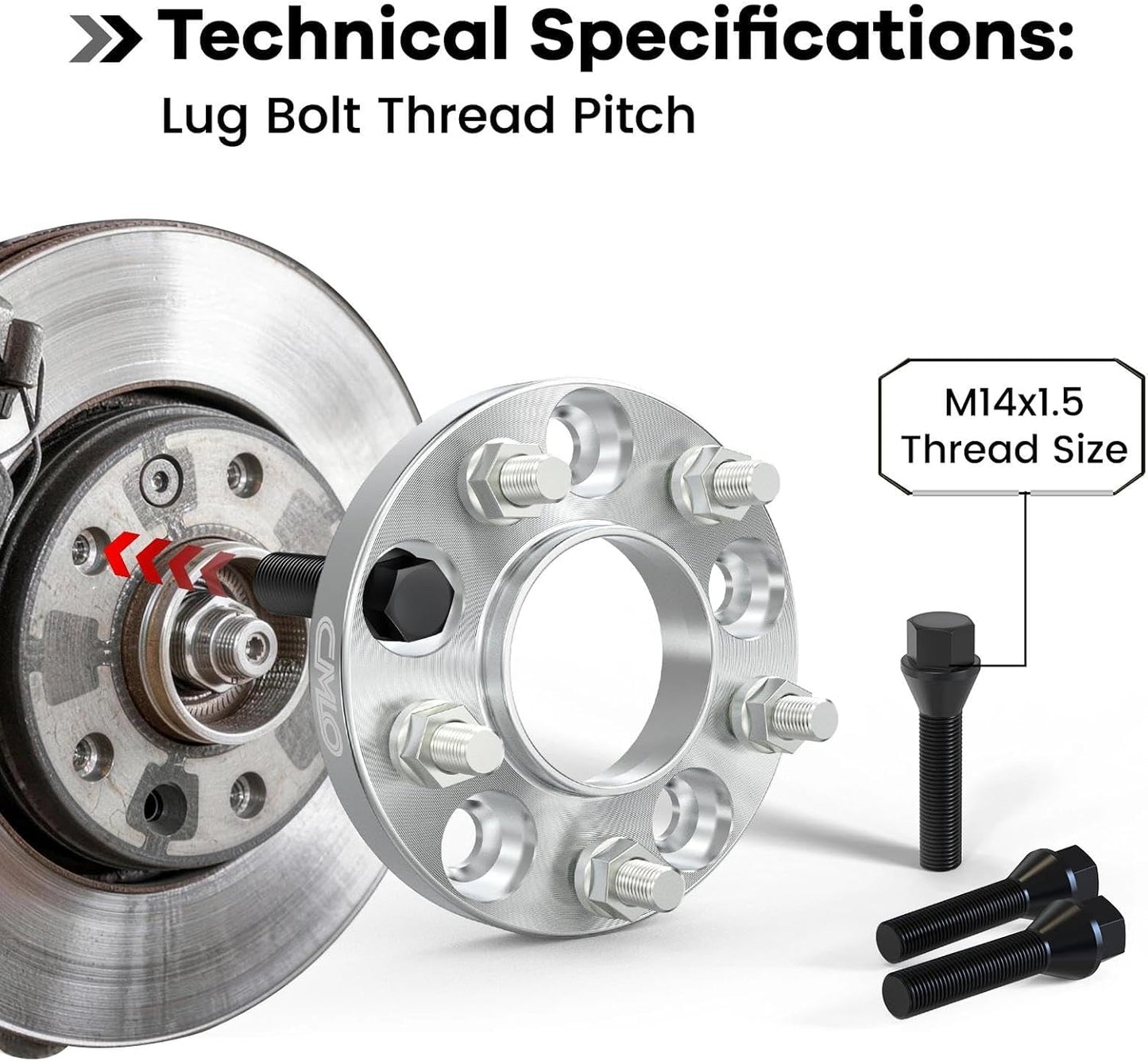 Adaptadores rueda 5x112 20mm 66.6 a 57.1mm para Audi Benz