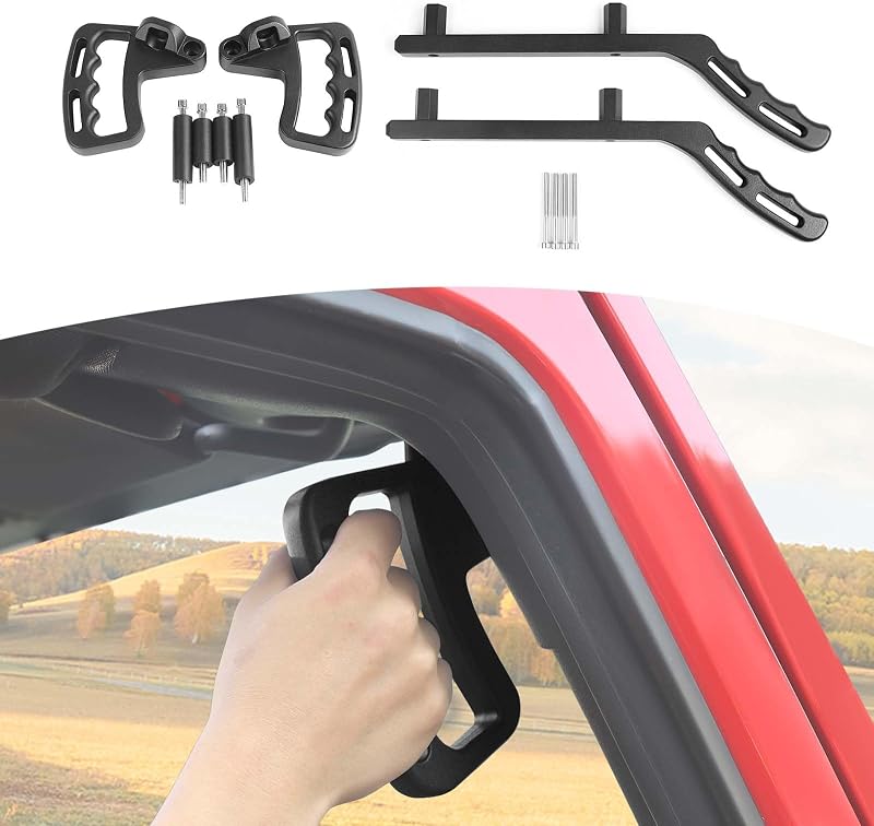 Kit 4 Agarraderas Aluminio Jeep JK Wrangler 07-17 Negro