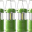 Linterna LED pack 4 batería luz colgante plegable
