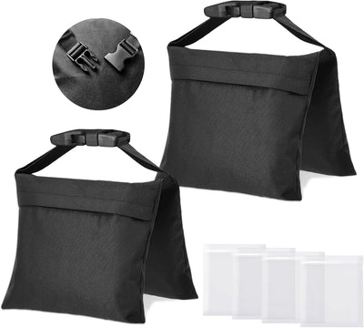 2 Pack Bolsas Arena Resistentes con Correas Hebilla Soporte Pie Luz
