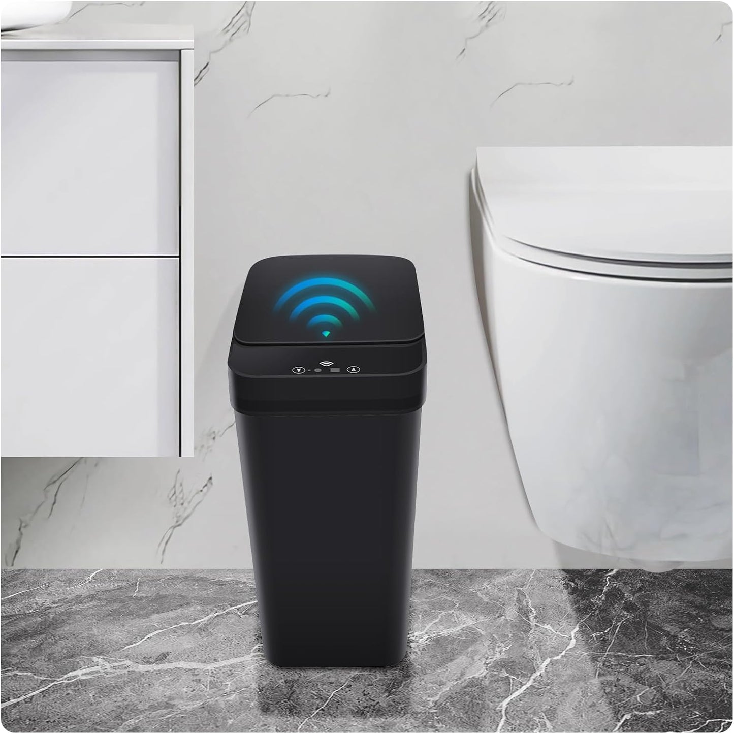 Basurero inteligente sin contacto 2.4gal para baño cocina
