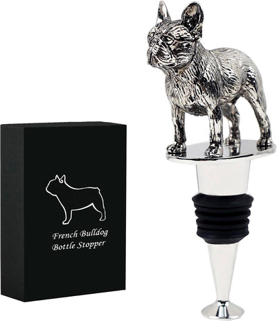 Tapón vino perro francés Bulldog regalo amantes hombres mujeres