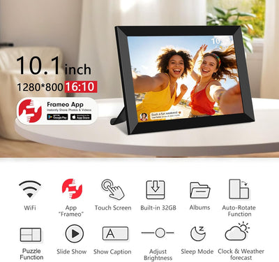 Marco fotos digital WiFi 10.1pulg pantalla tactil 32GB