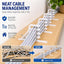200 Pzas Grapas Multi-Cable con Clavos Acero Blanco
