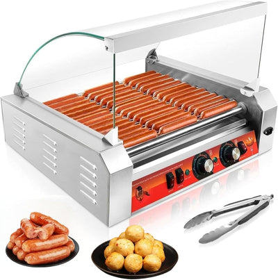 Rodillo perros calientes set 11 acero inox 1670W