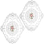 2 Manteles Encaje Blanco para Mesa Bordados Elegantes Retro