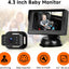 Cámara coche bebé HD 4.3pulg visión nocturna ajustable