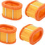 4 Cartuchos Filtro Aire Ovalados Reemplazo B&S 5404 275-5