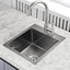 Fregadero cocina empotrable 15x17" acero inox calibre 18