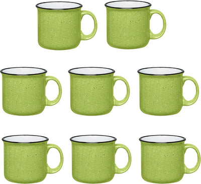 8 Tazas Cerámica 15oz para Cafés y Tés Hogar Viajes