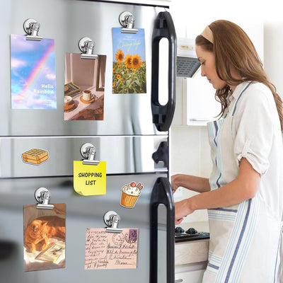 48 Imanes para refrigerador clips magnéticos hogar oficina