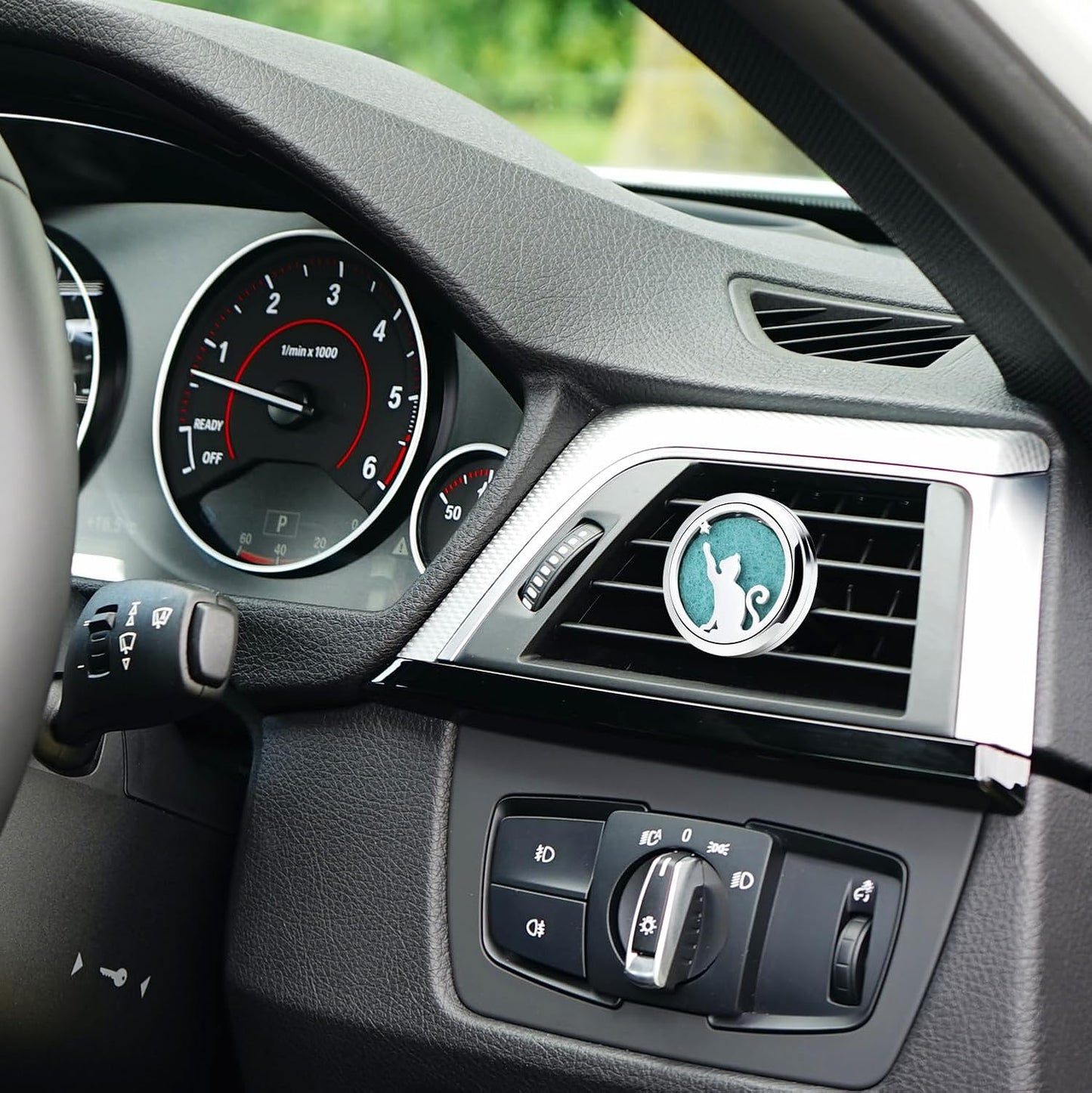 Difusor coche con clip ventilación 10 almohadillas fieltro
