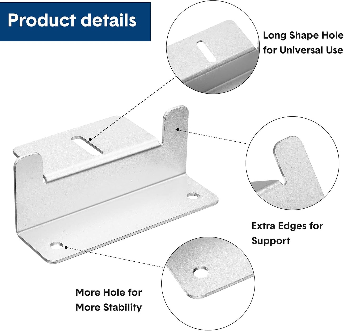 Set 10 Soportes Z Aluminio para Paneles Solares RV Barco