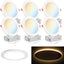 6 Luces LED empotrables 6pulg 2700-5000K regulable
