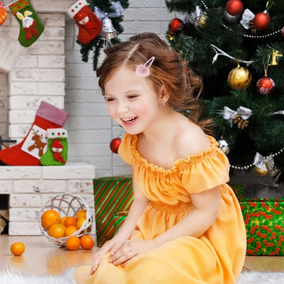 Accesorios cabello niña clips pompón pasadores cocodrilo