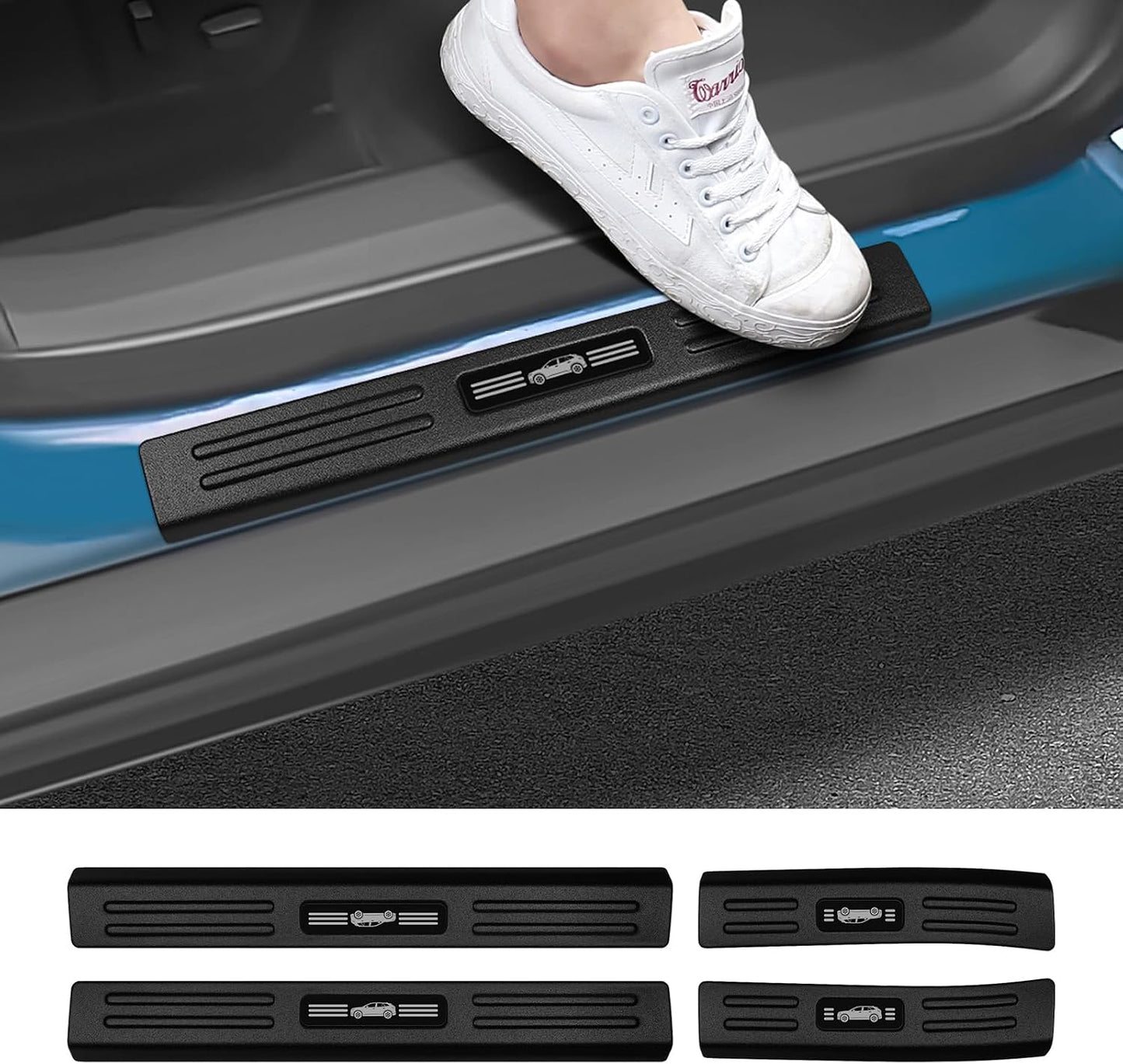 4 Protectores umbral puerta Honda Prologue plástico ABS