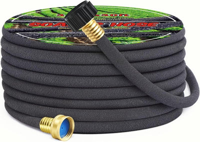 Manguera goteo 1/2pulg 50ft goma para jardín riego vegetales