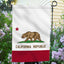 Bandera jardín doble cara California 18x12.5pulg