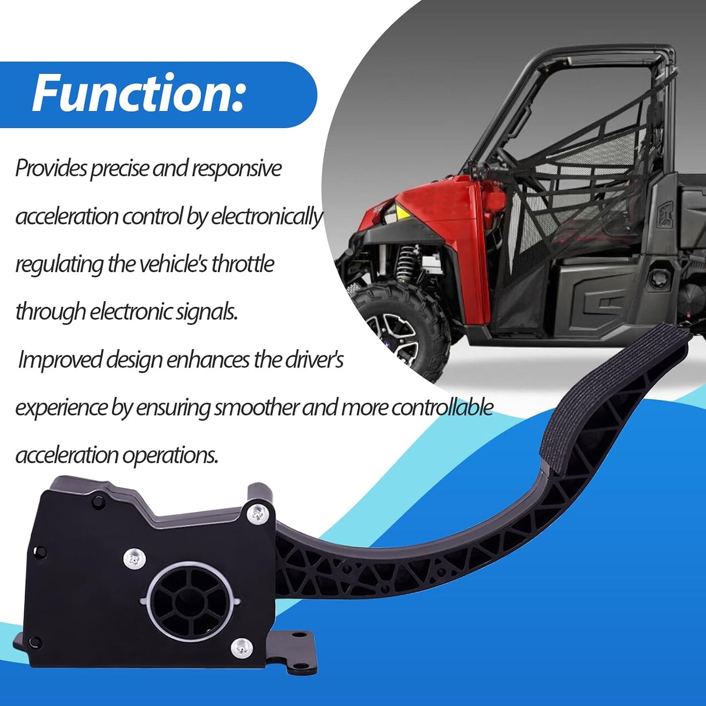 Pedal acelerador electrónico para Polaris RZR 2014-XP