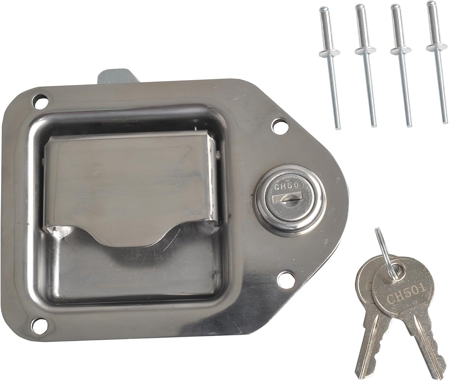Pestillo caja herramientas acero inox 4-3/8x3-1/4
