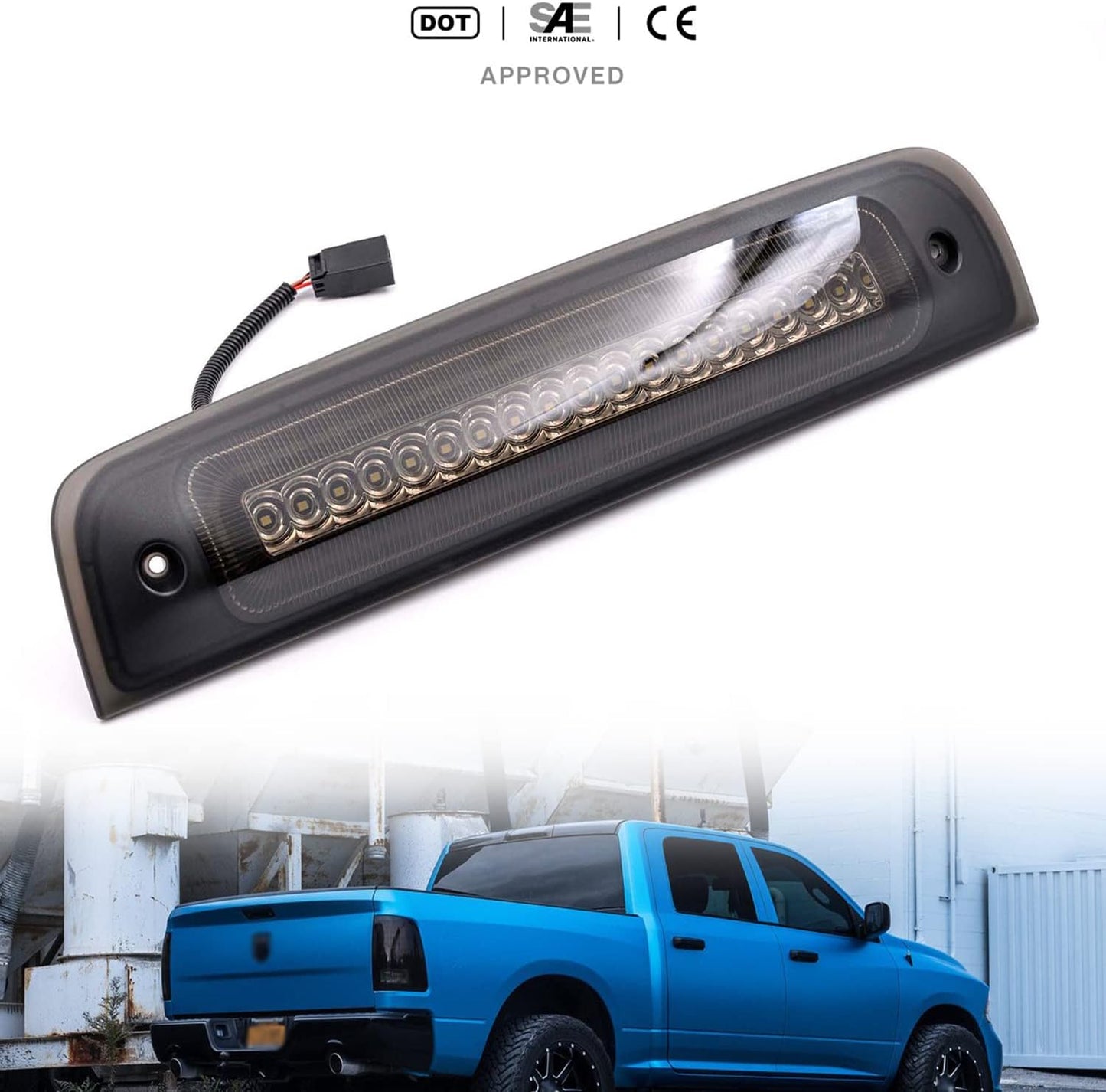 Luz freno LED Dodge Ram 2009- rojo estroboscópico