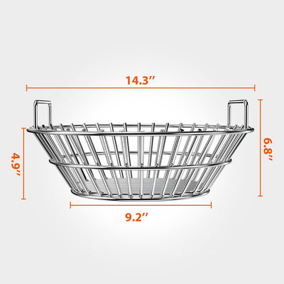 Canasta cenizas acero inox para parrilla BGE Kamado Joe