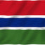 Bandera Gambia 3x5ft poliéster doble costura ojales latón