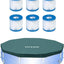 Filtro piscina Intex set 6 con cubierta redonda 10"