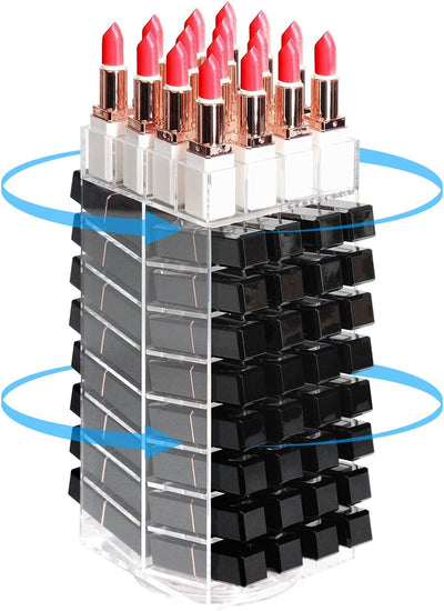 Estante giratorio acrílico 360° para maquillaje