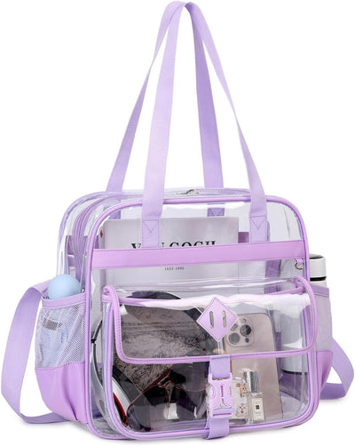Bolsa transparente con correa desmontable para eventos deportes