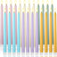 24 Velas Cónicas LED Parpadeantes 11pulg Sin Llama para Navidad