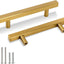 20 Tiradores Dorados Cuadrados para Cajones 3.78" Acero Inox