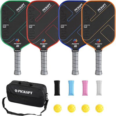 Pala Pickleball Fibra Carbono Núcleo Polipropileno 7.8-8oz