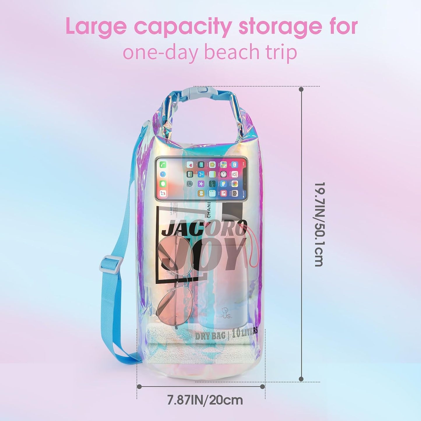 Bolsa TPU impermeable 10l para kayak navegación