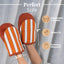 Guantes horno 100% algodón cortos naranja otoño con lazo