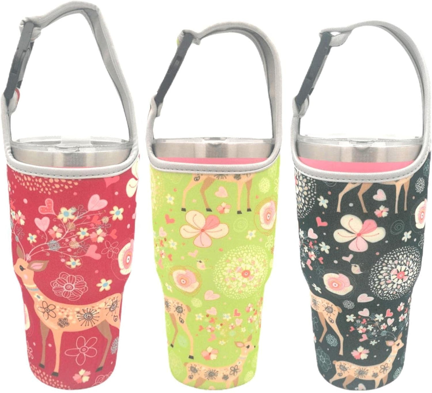 3 Pzas Funda Neopreno Vasos Aislados 30oz Reutilizable